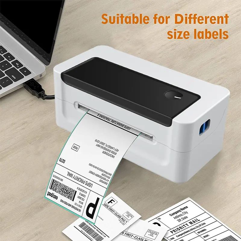 Thermal label printer 4 inch single thermal shipping label printer