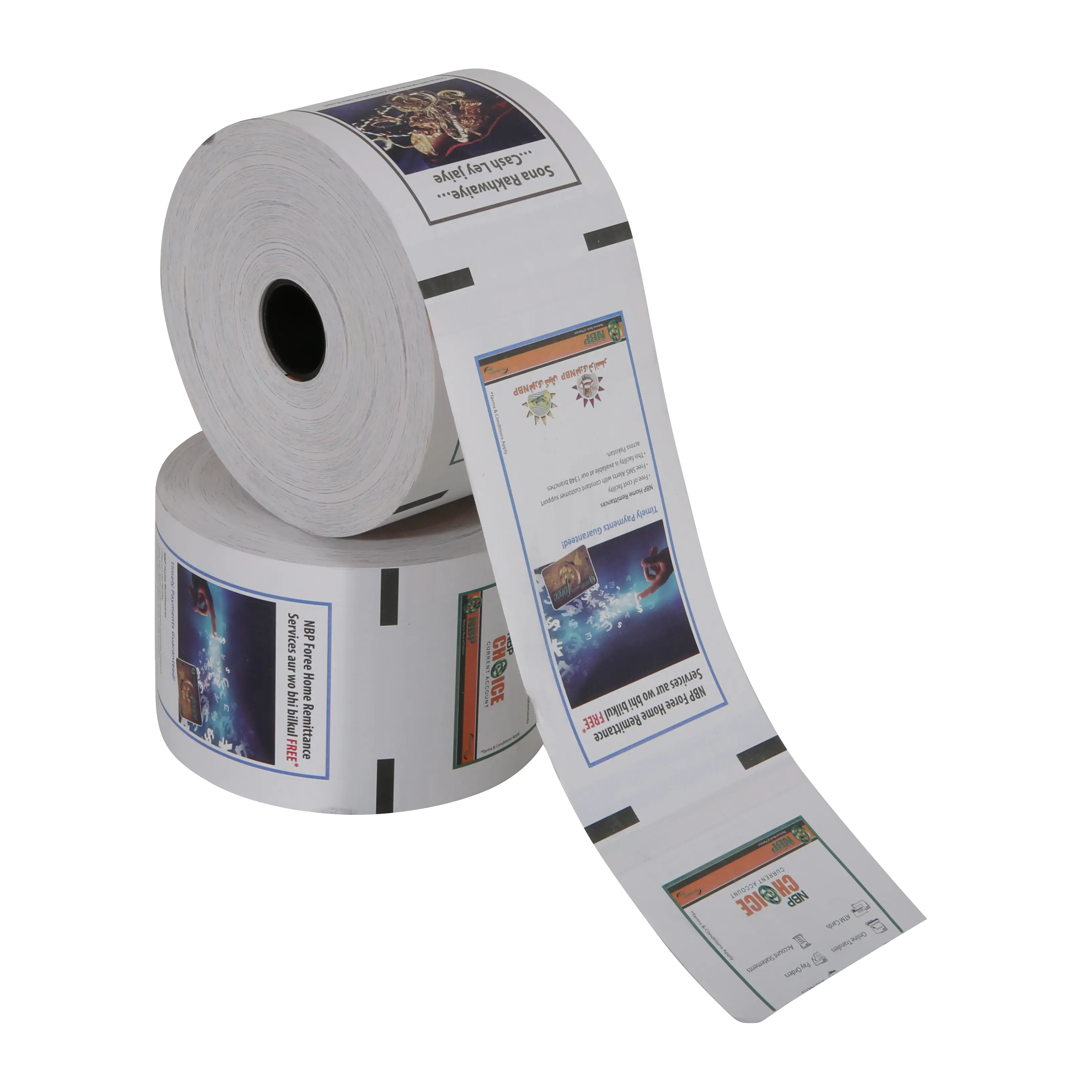 Best Price for Paper Thermal Roll -
 Printed 57mmx40mm atm roll cash register thermal paper – Sailing