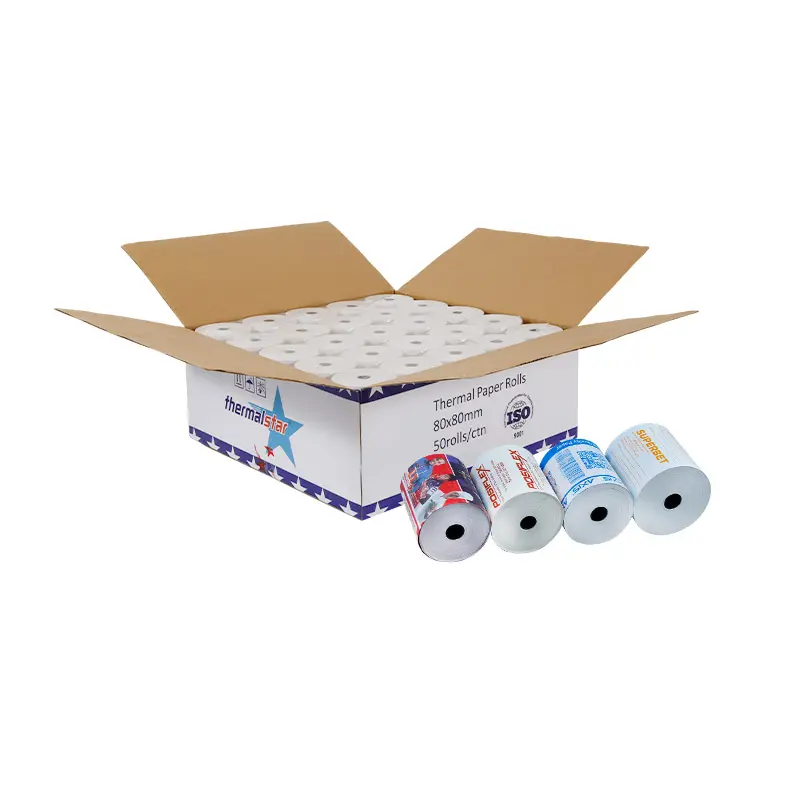Custom Thermal Printed Receipt Paper Rolls For Pos Machine