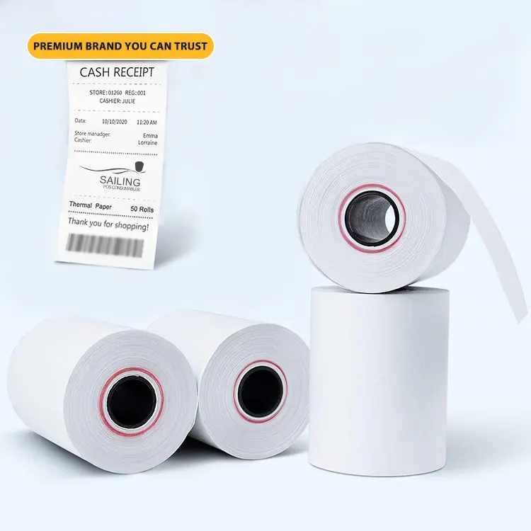 Best quality Thermal Receipt Paper -
 Custom 405mm 640mm 880mm width thermal paper jumbo till roll – Sailing