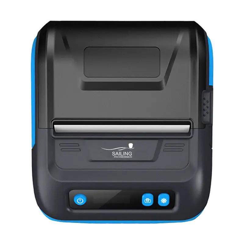 Portable thermal printer 2 in 1 label pos receipt for mobile