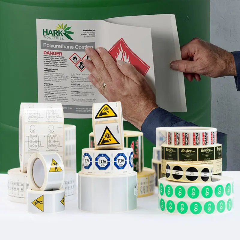 Custom Made Warning Label Safety Hazard On Products