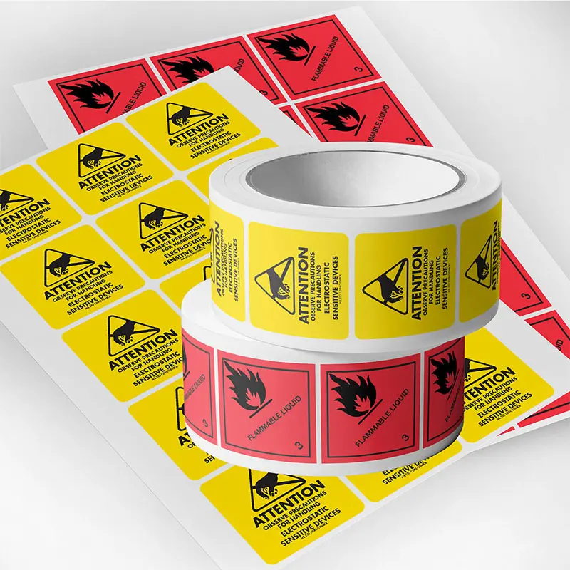 Industrial Labels Manufacturer Safety Information Stickers