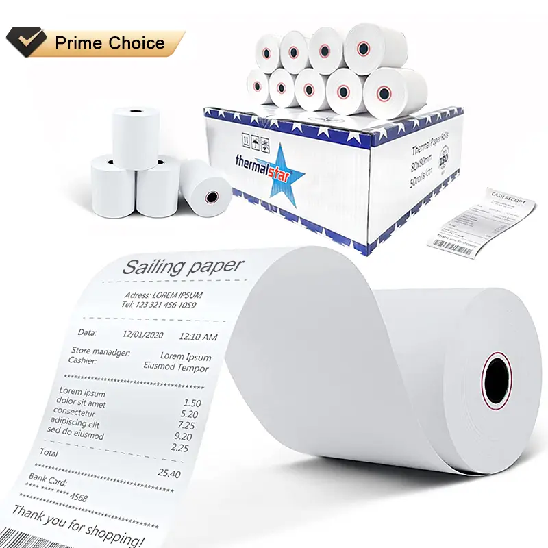 Atm Paper Suppliers Phenol Free Cheap Eftpos Thermal Pos Roll