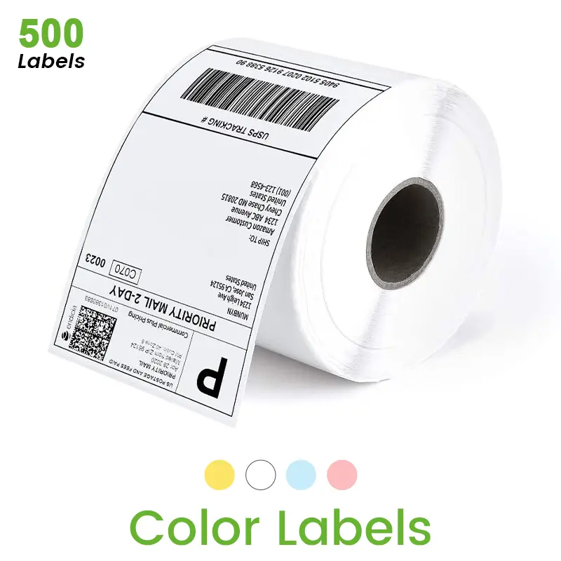 Thermal Labels Suppliers 38X28 40X22 50X25 60X40 100X50 26X16 In Saudi Arabia