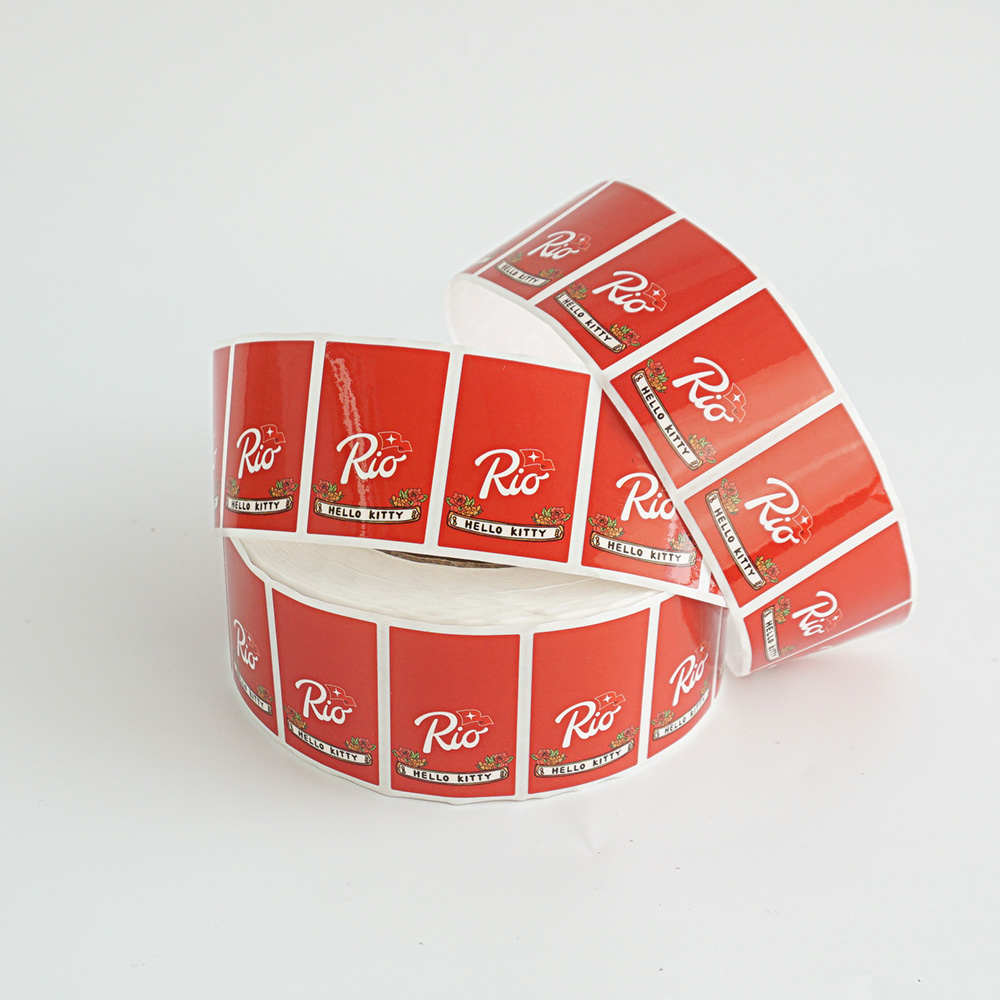OEM Vinyl Waterproof Skincare Stamped Bottle Label Sticker