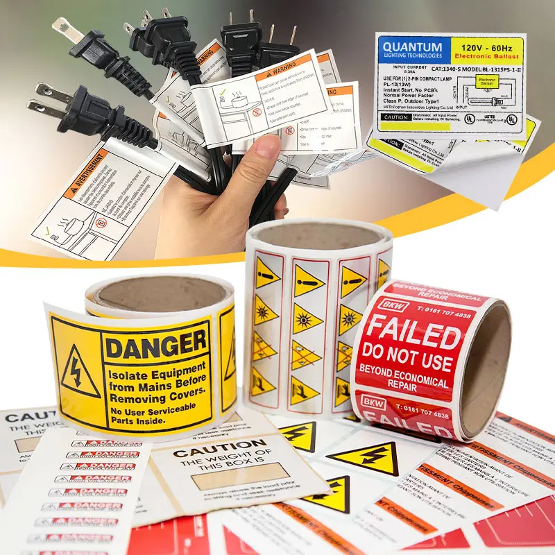 Industrial Labels Manufacturer Safety Information Stickers