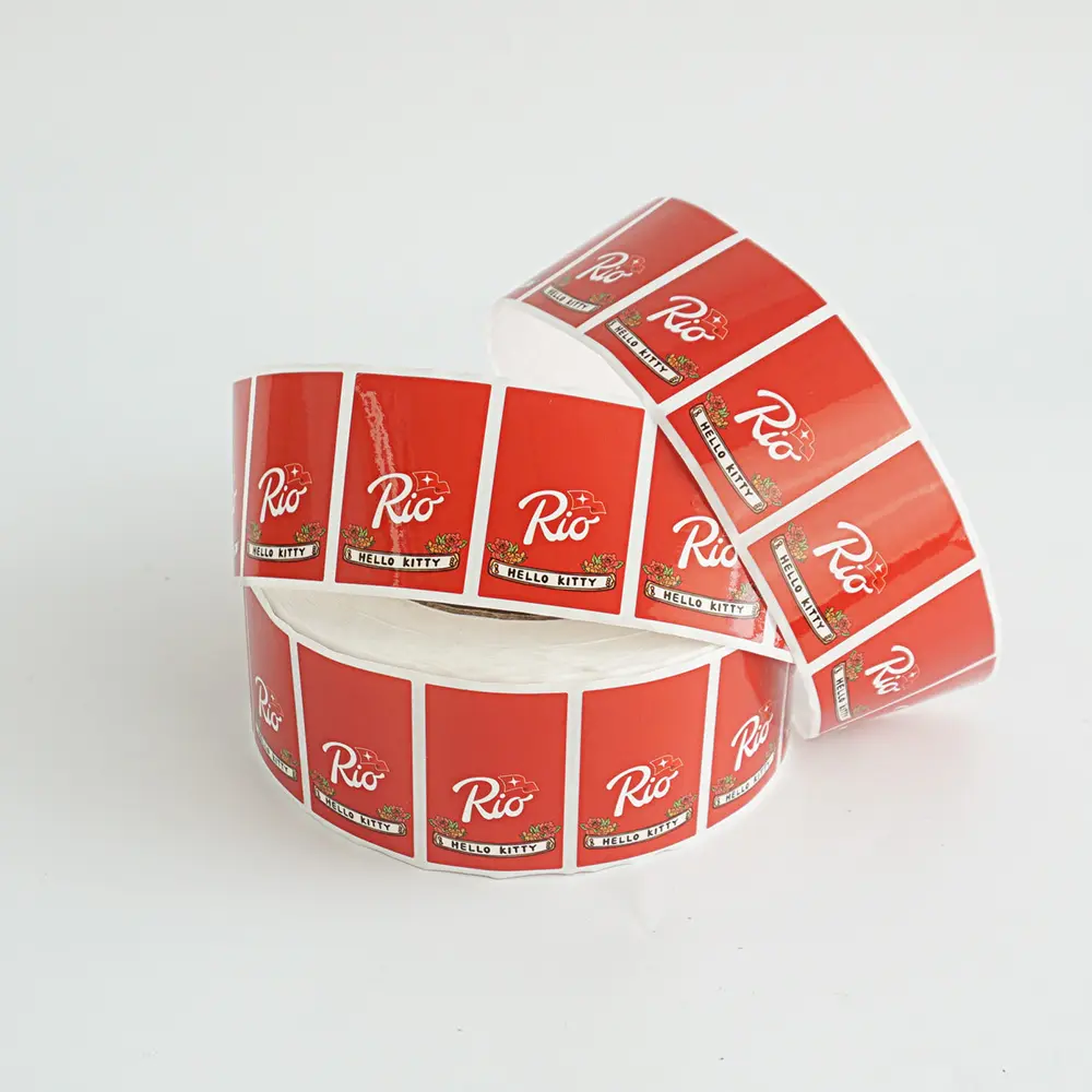 Custom Adhesive Clear Transparent Vinyl Sticker Bottle Label