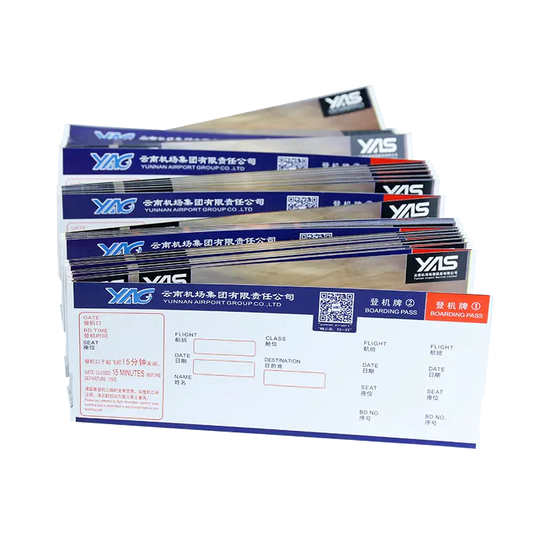 Big Discount Thermal Paper Roll 80mmx80mm -
 High quality airline thermal paper boarding pass flight tickets – Sailing