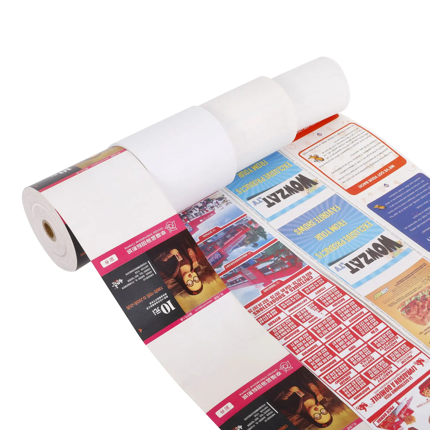 OEM 57mmx50mm 57mmx40mm pos atm cash register thermal paper rolls