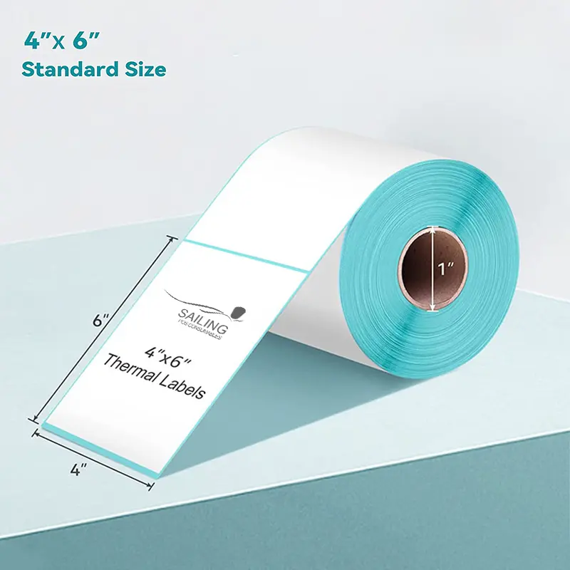 BPA FREE 100mmx150mm Barcode Sticker Paper Roll Direct Thermal Label