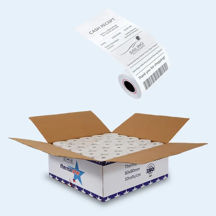 Original Factory Register Paper Roll -
 BPA free 80×80 receipt cash register thermal paper – Sailing