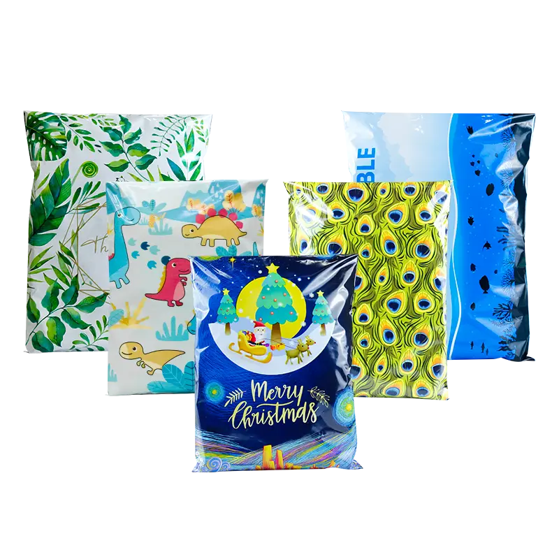 Printed Eco Friendly Self Sealing Plastic Poly Mailers Courier Bag