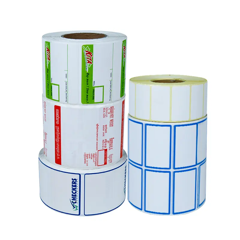 Professional China Paper box – Waterproof Oil-Proof White Barcode labels Supermarkets Shelf Label – Sailing