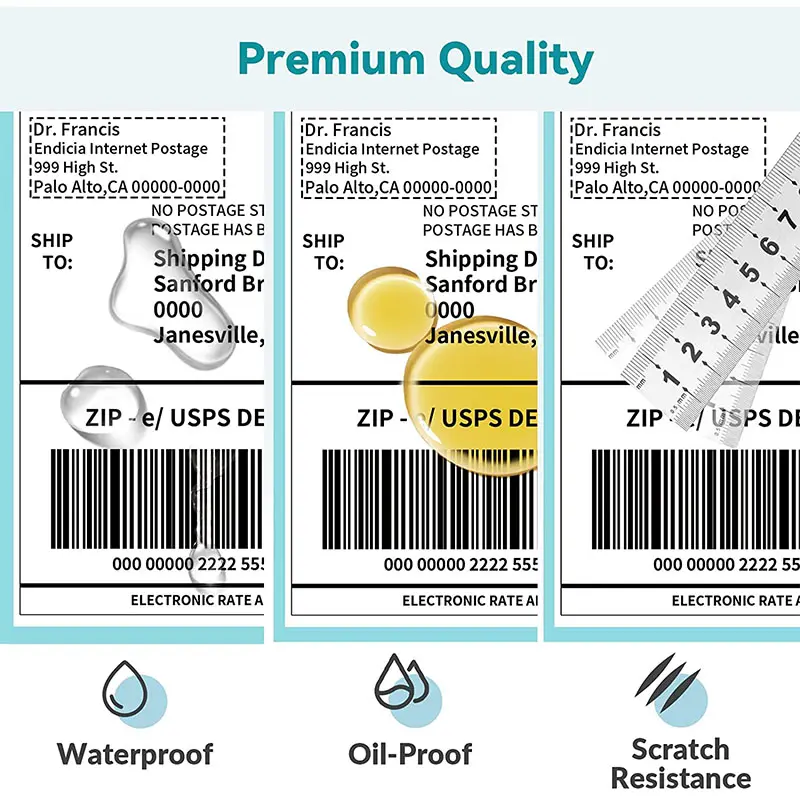 BPA FREE 100mmx150mm Barcode Sticker Paper Roll Direct Thermal Label
