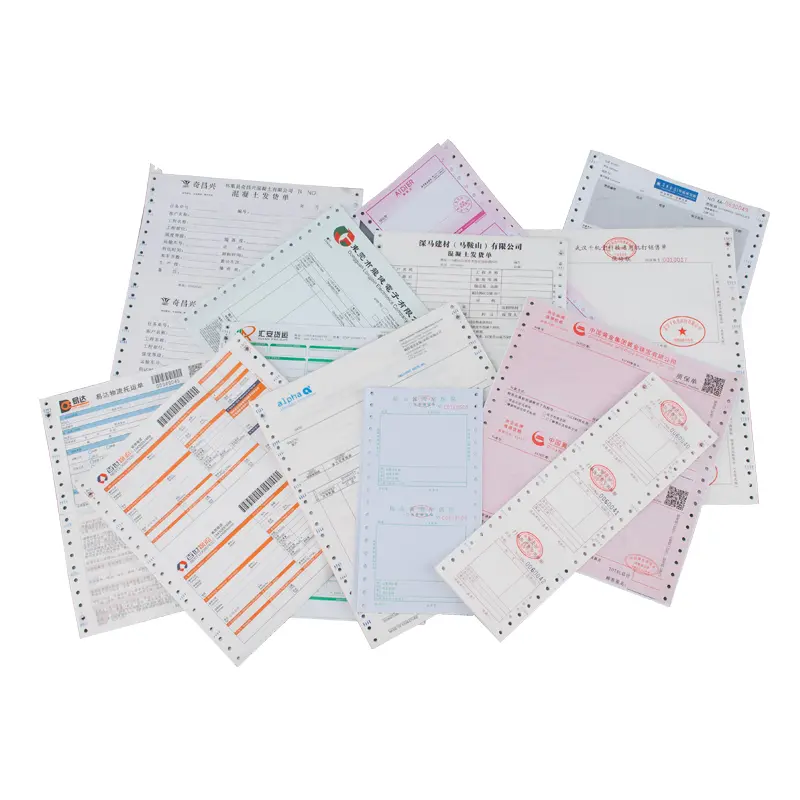 Custom 3plys carbonless paper a4 computer forms