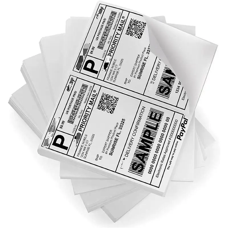 High quality a6 4″x6″ white blank thermal shipping labels
