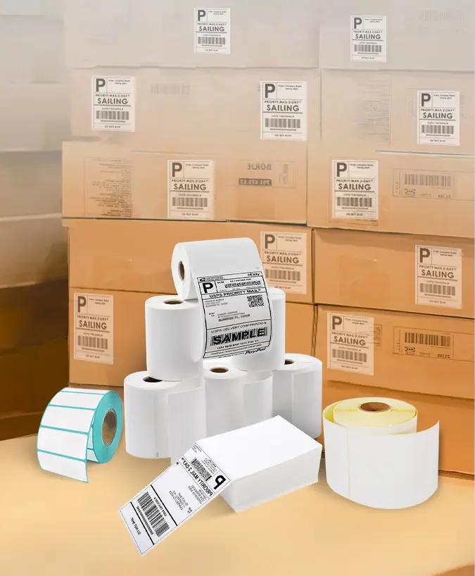 What is the purpose of a shipping label?
