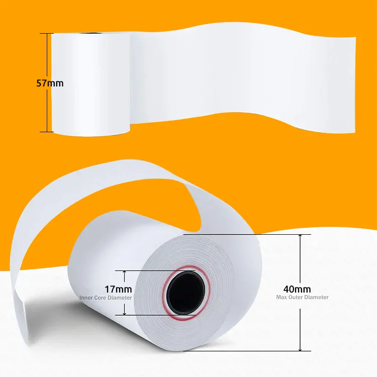 Low MOQ for Thermal Printer Label Paper -
 2 1/4 x 50mm 2/1 thermal paper cash register roll – Sailing