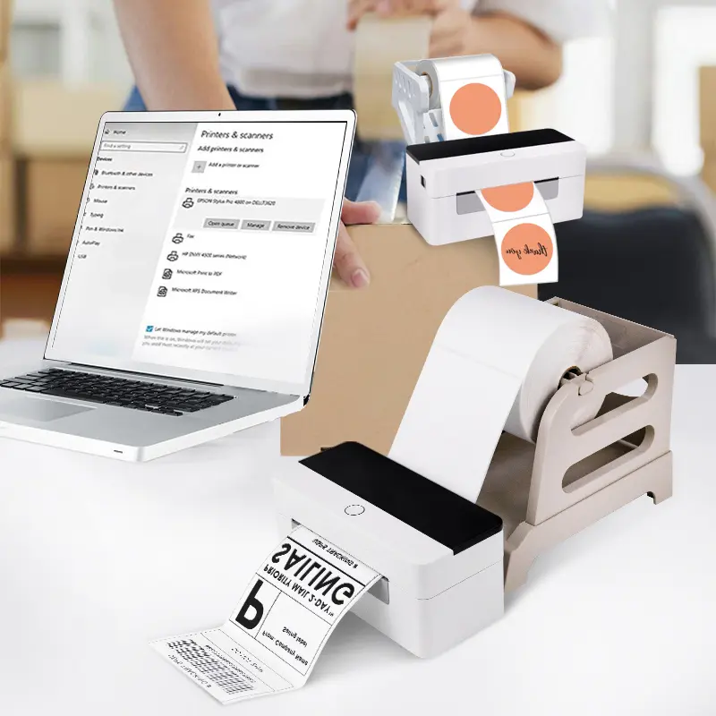 Manufacturer Thermal Printer 4X6 Portable Printing Blank Labels