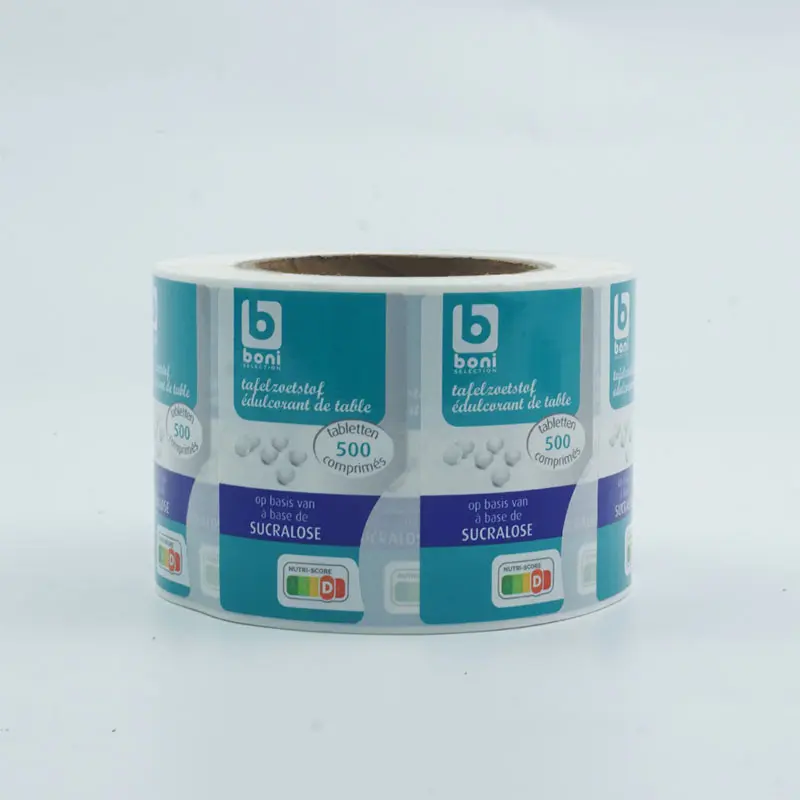 Custom printed self adhesive medical pill bottle label sticker