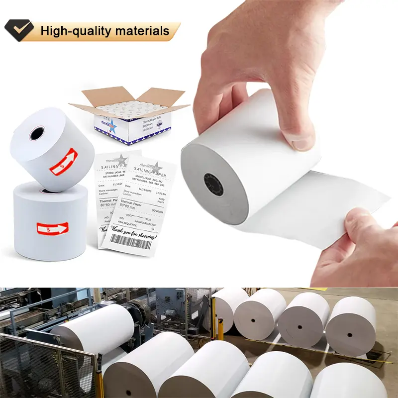 Thermal Paper Manufacturers 58Mm Atm Receipt Rolls For Printer Featured Image