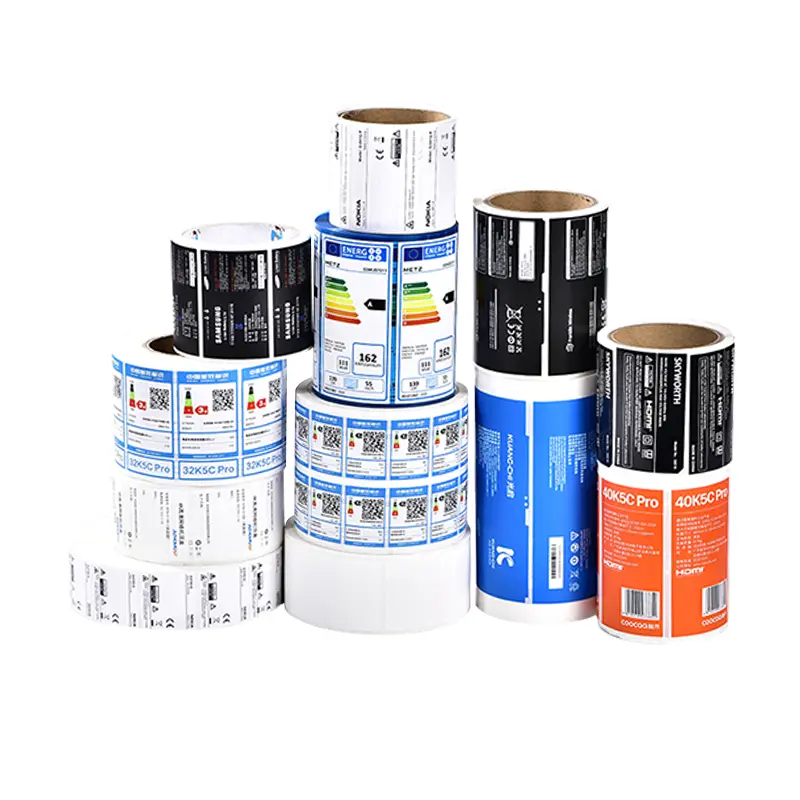 Factory custom dumb silver heat resistant electrical label stickers