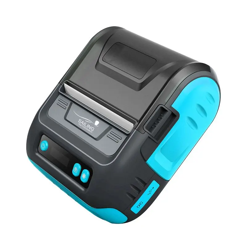 Portable thermal printer 2 in 1 label pos receipt for mobile