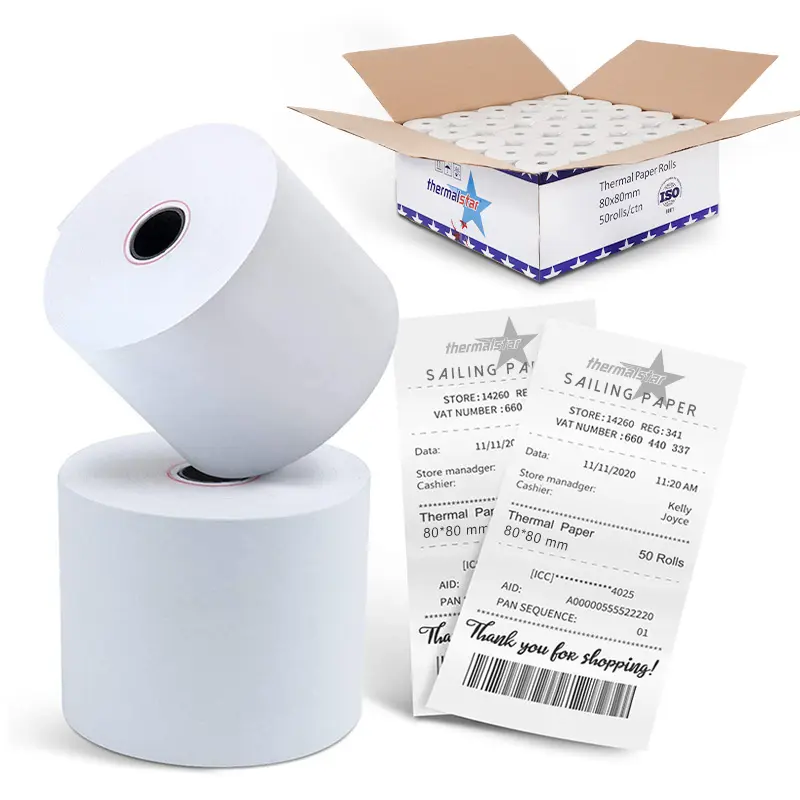Thermal Paper Supply Store Atm Phenol Free Receipt Paper
