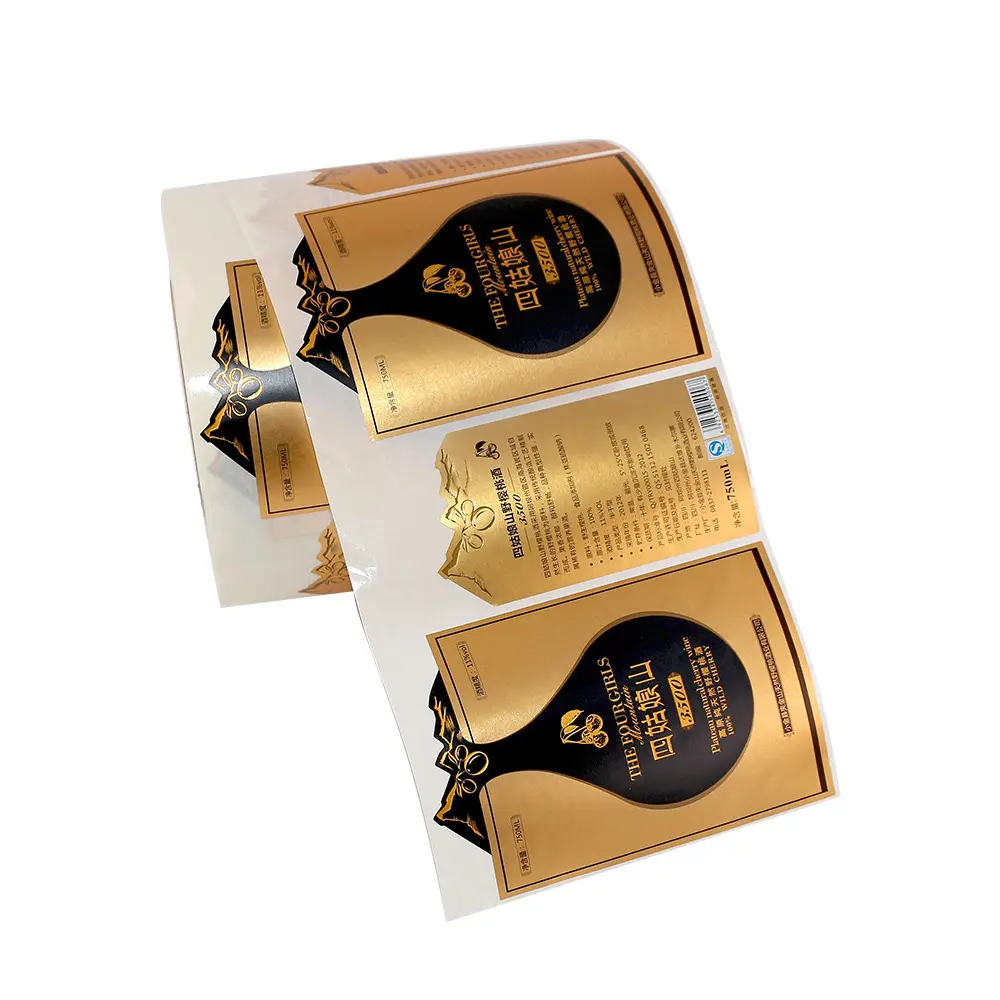 Quality Inspection for Bottle Seal Sticker -
 High quality wine cosmetic perfume water bottle label sticker – Sailing
