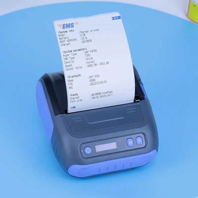 Portable thermal printer 2 in 1 label pos receipt for mobile