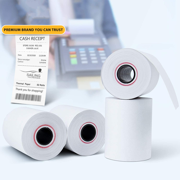 2 1/4 x 50mm 38mm thermal paper cash register rolls