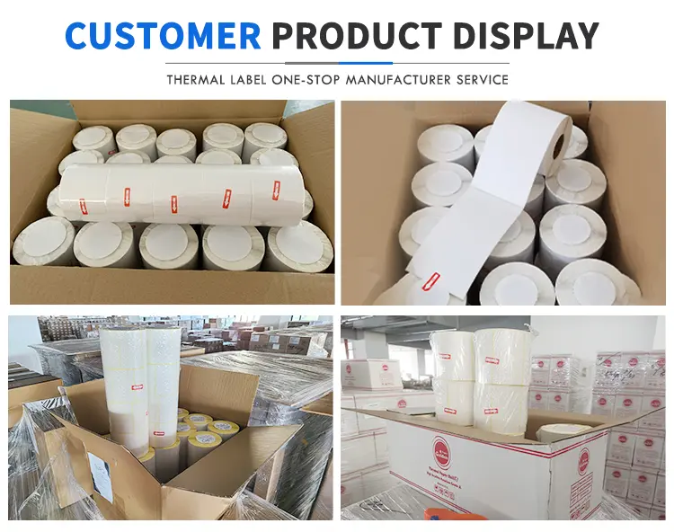 Best 4″x6″ waterproof barcode adhesive sticker direct thermal labels fanfold shipping label rolls near me