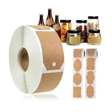 Custom Kraft Labels Brown Paper Sticker Printable For Printer