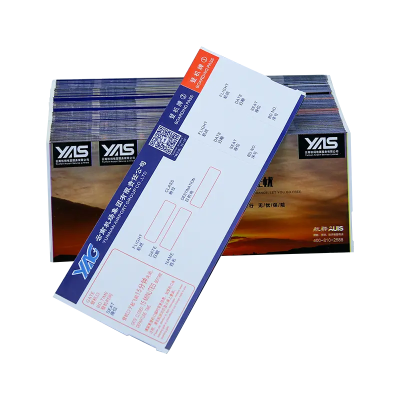 Big Discount Thermal Paper Roll 80mmx80mm -
 High quality airline thermal paper boarding pass flight tickets – Sailing