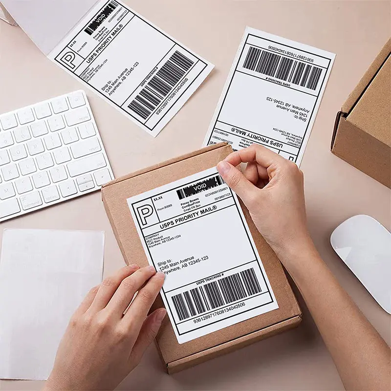 BPA FREE 100mmx150mm Barcode Sticker Paper Roll Direct Thermal Label