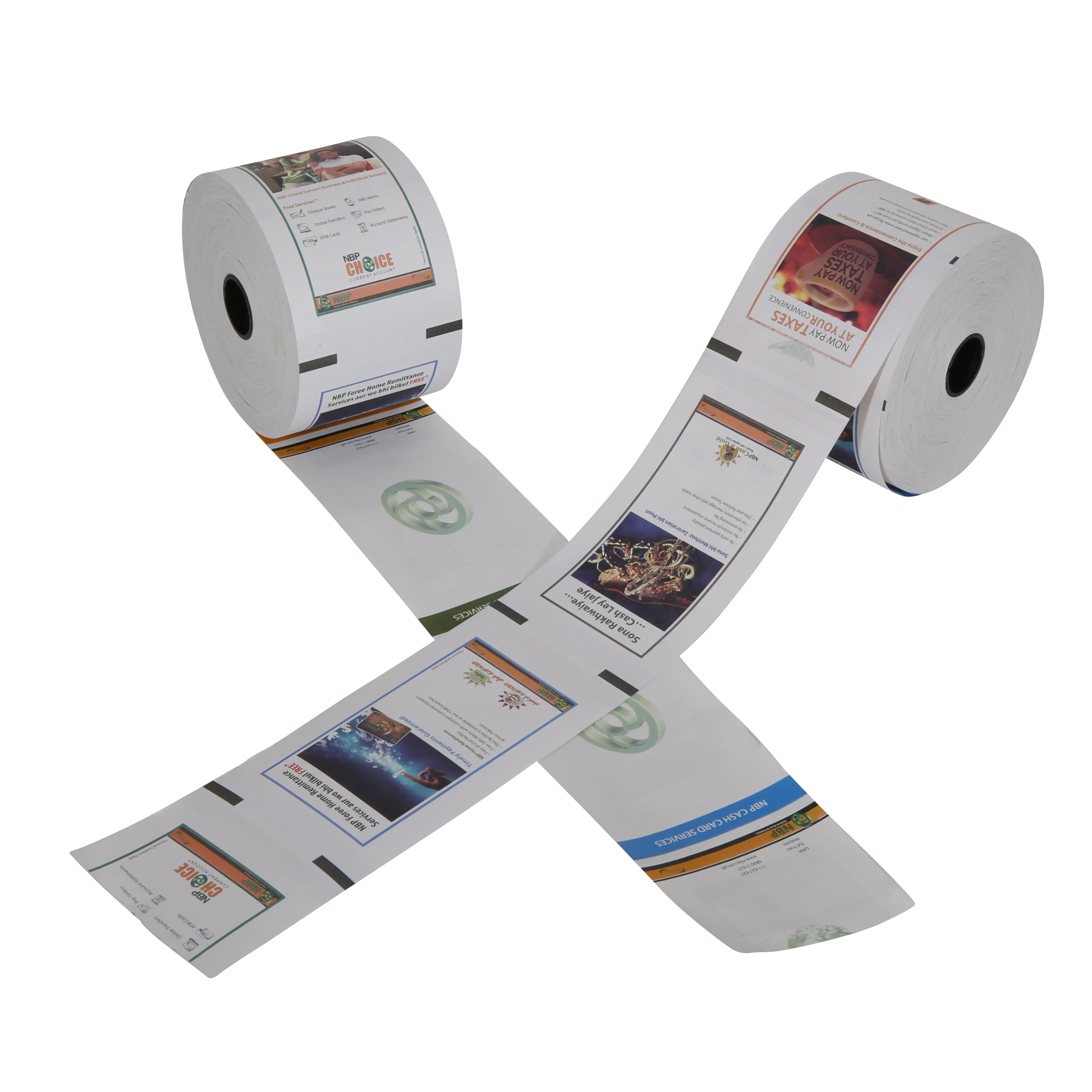 High Quality for Thermal Printing Paper -
 OEM 57mmx50mm 57mmx40mm pos atm cash register thermal paper rolls – Sailing