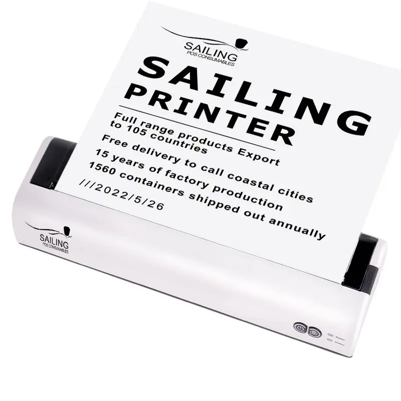 Mini portable a4 printer wireless Bluetooth handheld for mobile
