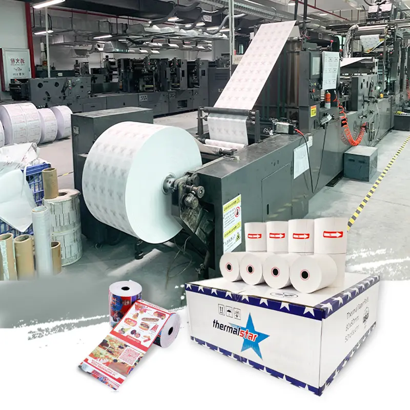 Thermal Recording Paper Custom Printing Credit Card Square Rolls