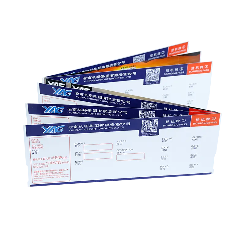 One of Hottest for 80 X 80 Thermal Paper Rolls -
 Custom Printing Thermal Paper Full Color Boarding Pass Ticket – Sailing