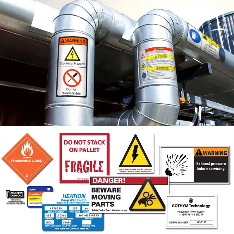 Industrial Labels Manufacturer Safety Information Stickers